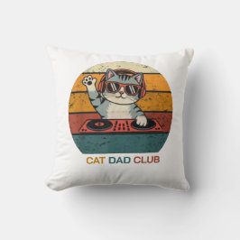 Almofada CLUBE DO PAI DE GATO / Divertido Retro