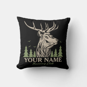 Almofada Clube Personalizado de Caça a Deer Elk Antler