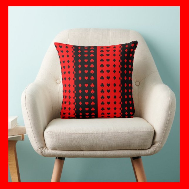 Almofada Clubs, spades, hearts, diamonds - cool      (Criador carregado)