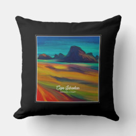 Almofada Coast Art Colorida de Cape Sebastian Oregon