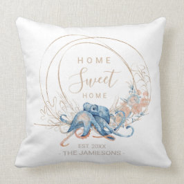 Almofada Coastar Casa Azul-d-água Octopus personalizado