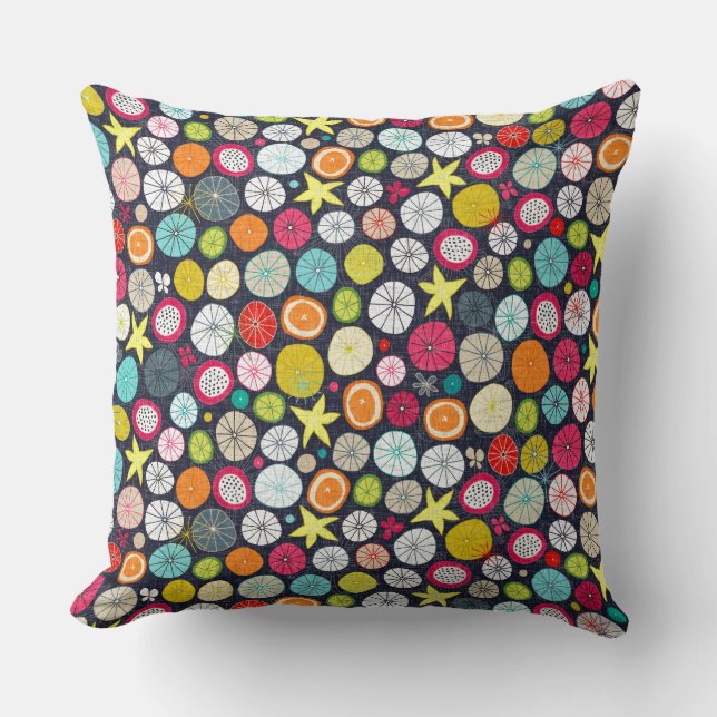 Almofada cobalto de guarda-chuvas (Frente)