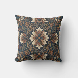 Almofada Cobertor de padrão de medalhão floral damasco Boho
