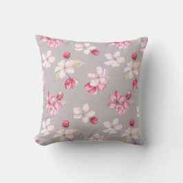 Almofada Cobertor Floral de Cerejeira Rosa Aconchegante P