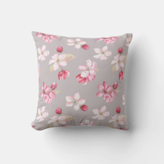 Almofada Cobertor Floral de Cerejeira Rosa Aconchegante P
