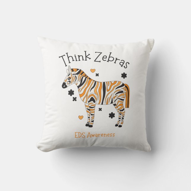 Almofada Cobertor Pillow Síndrome de Ehlers Danlos Zebra Ac (Frente)