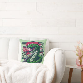 Almofada Cobra verde