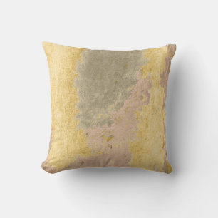 Almofada Cobre abstrato sujo de prata cinzento Dourado do
