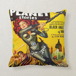 ALMOFADA COBRIR DE DESIGN DO SCI FI PULP DE HISTÓRIAS DE P