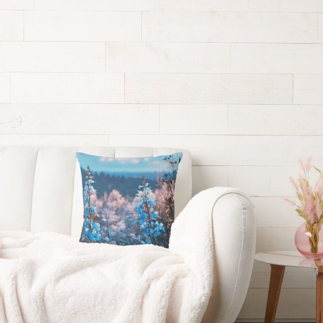 Almofada Cobrir de Travesseiro da Flor de lavanda - Suave e (Sofá)