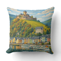 Cochem Alemanha Arte de Viagem Vintage