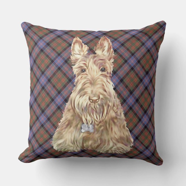 Almofada Cochrane Tartan Scottie (Frente)