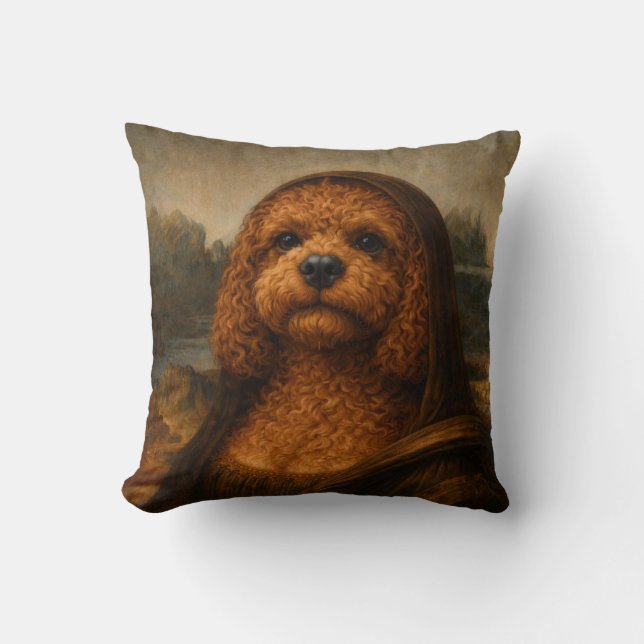 Almofada Cockapoo Pillow | Funny Dog Lover Art Cushion (Frente)