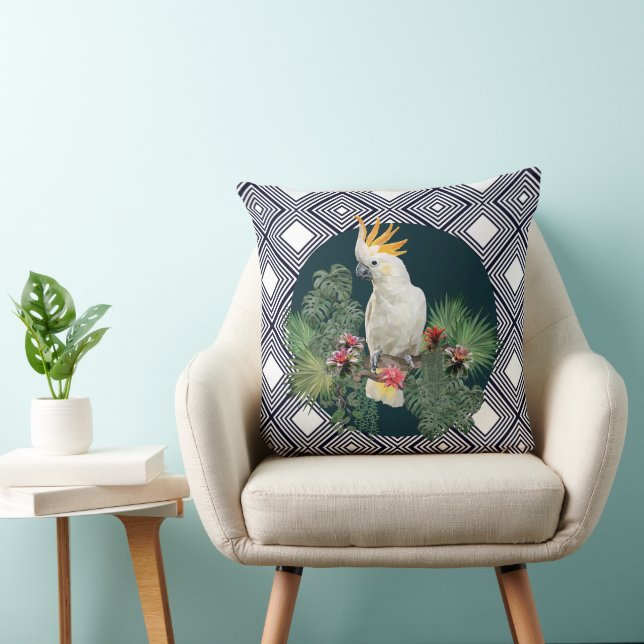Almofada Cockatoon no Paraíso (Cadeira)