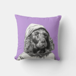 Almofada Cocker Spaniel em Casaco de chuva (Sumire)