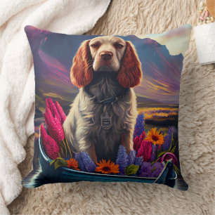 Almofada Cocker Spaniel em um remo: Uma aventura cêntrica