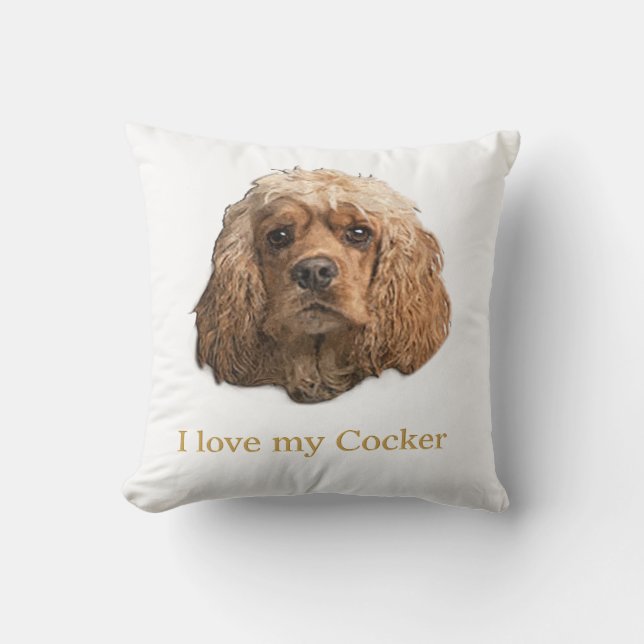 Almofada cocker spaniels (Frente)