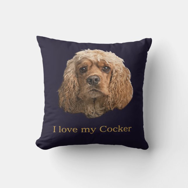 Almofada cocker spaniels (Frente)