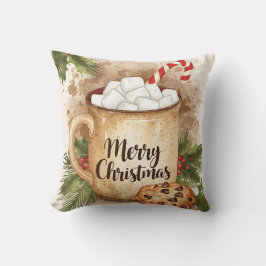 Almofada Cocoa aconchegante natal alegre cookie holly quent