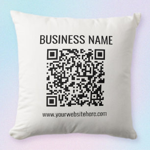 Almofada Código QR personalizável e nome comercial