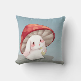 Almofada Coelhinho de Aquarela Cuja Cama É