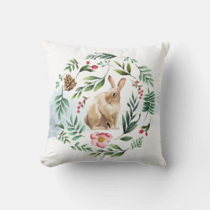 Almofada Coelhinho de Aquarela Cuja Cama É