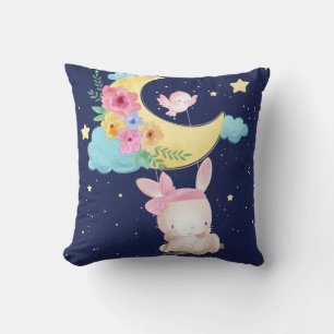 Almofada Coelhinho de Aquarela Cuja Cama É