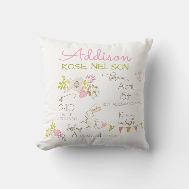 Almofada Coelhinho na enfermaria de Primavera (Frente)