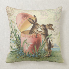 Almofada Coelhinhos da Páscoa do francês do vintage