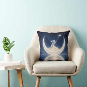 Almofada Coelho Branco Colecionando Estrelas