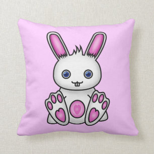 Almofada Coelho cor-de-rosa de Kawaii