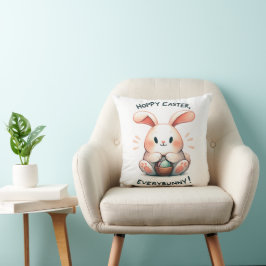 Almofada Coelho de Páscoa Feliz Páscoa, Todos os Coelhinhos