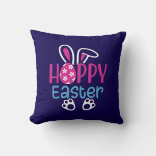 Almofada Coelho Feliz de Páscoa Ovo Design Fofo de Primaver