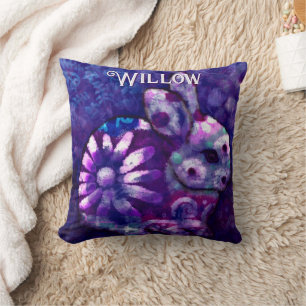 Almofada Coelho Floral Whimsical Personalizado