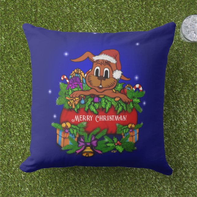 Almofada Coelho Natal (Grama)