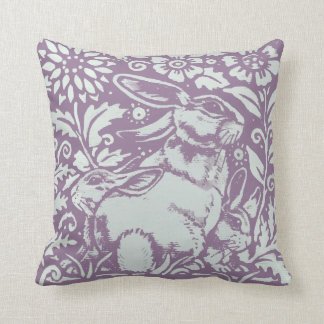 Almofada Coelho Roxo Bonito Bebê Coelho Floral Decor