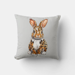 Almofada Coelho Único com Leopardo Manchado