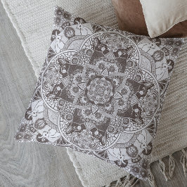 Almofada Coelhos Coelhos Mandala Escolha Sua Cor