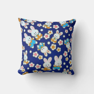 Almofada Coelhos de Cartoon Bonitos Cushion