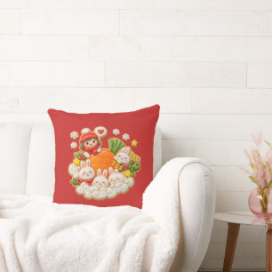 Almofada Coelhos de inverno