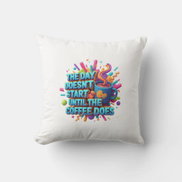 Almofada Coffee First Morning Sticker