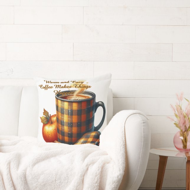 Almofada Coffee Makes Things Happen (Sofá)