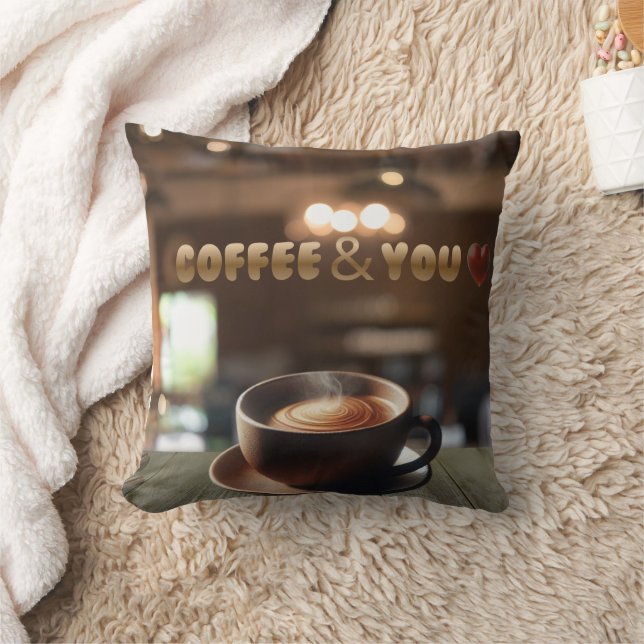 Almofada Coffee & You – Cozy Aesthetic Coffee Lover Throw P (Cobertor)