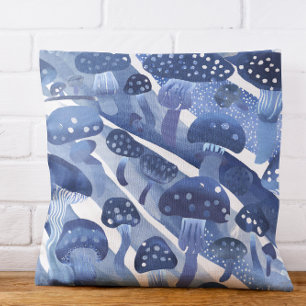 Almofada Cogumelos fungos Toadstools abstrato blusea