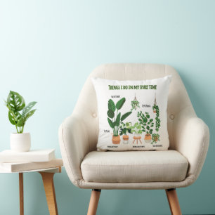 Almofada Coisas Que Eu Faço No Meu Tempo Livre - Jardineiro