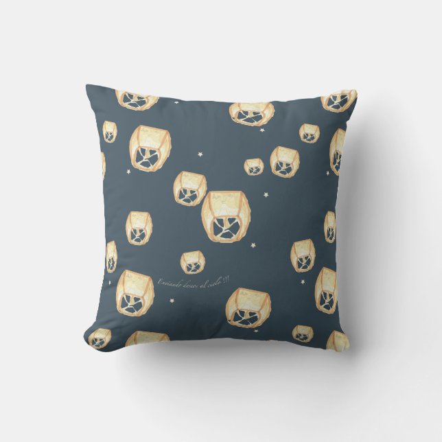 Almofada Cojín con globos de luz (Frente)