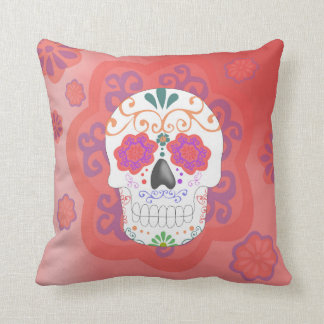Almofada Cojín de Calavera mexicana