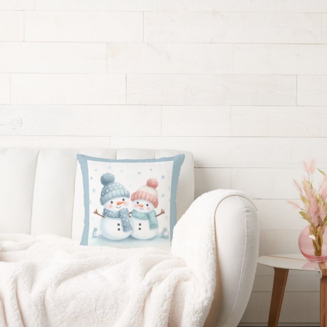 Almofada Cojín Decorativo Alegría En La Nieve (Sofá)