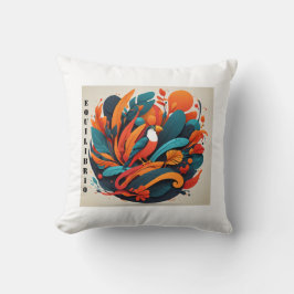 Almofada Cojín Decorativo Arte Simbólico Equilibrio