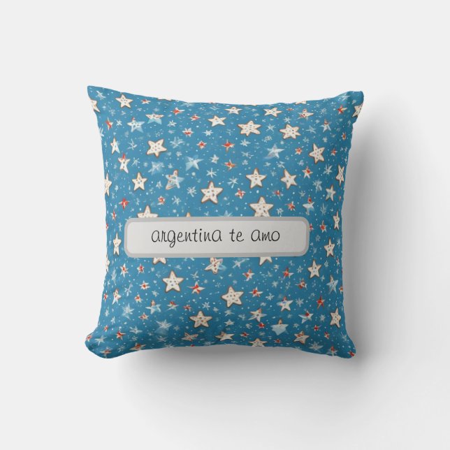Almofada "Cojín Decorativo con Orgullo Argentino. (Frente)